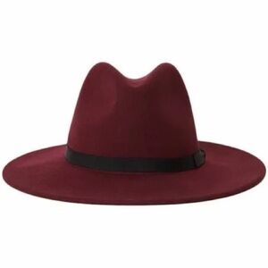 Nordstrom Maroon Fedora with Black Band